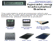Tablet Screenshot of commerce.hpcalc.org